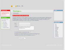 Tablet Screenshot of feiertage.de
